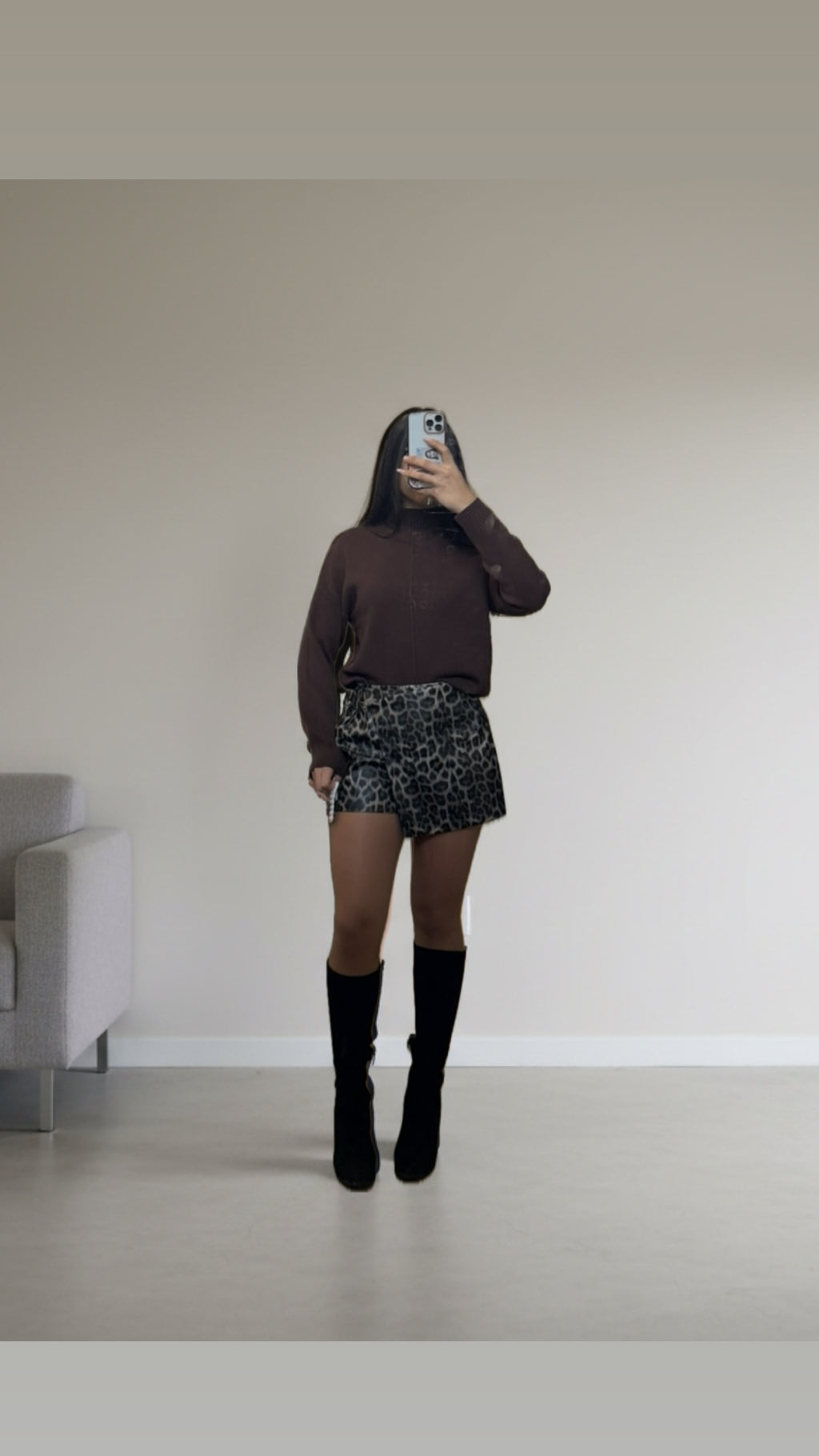 Leopard short-skirt