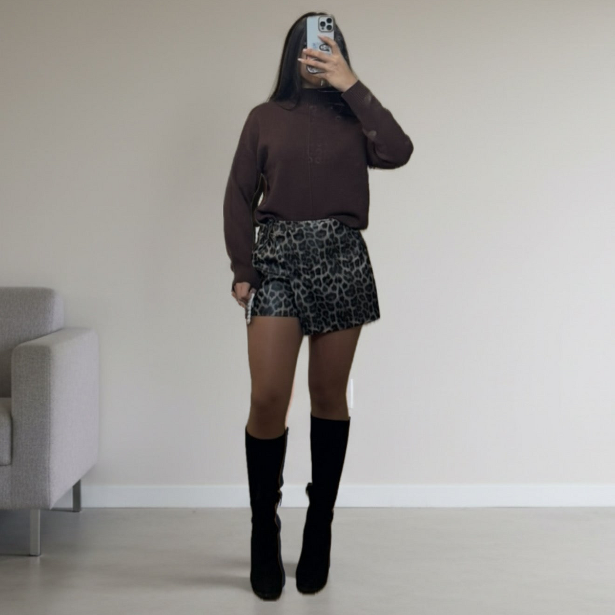 Leopard short-skirt