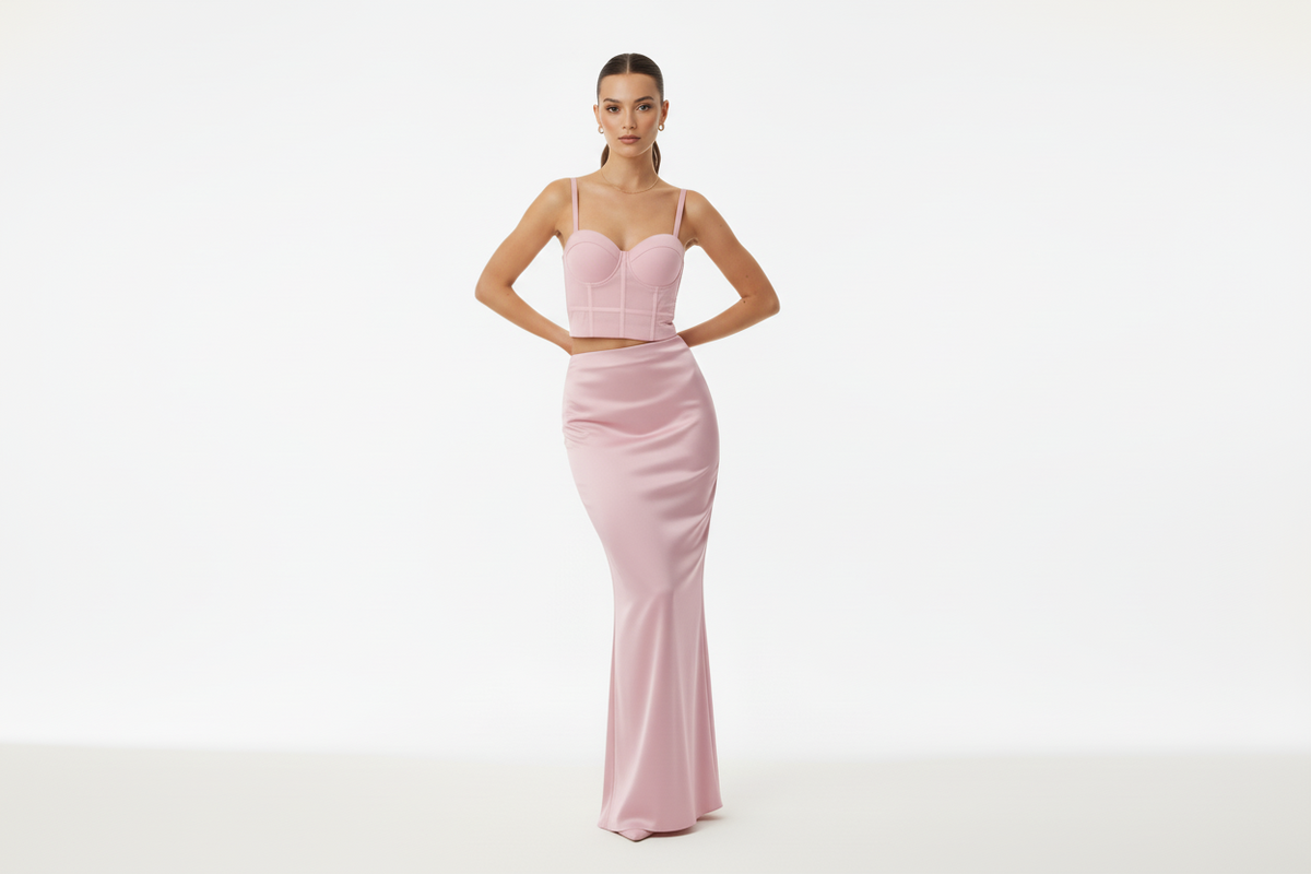 The Rose Quartz Ethereal | Architectural Sculpt Corset