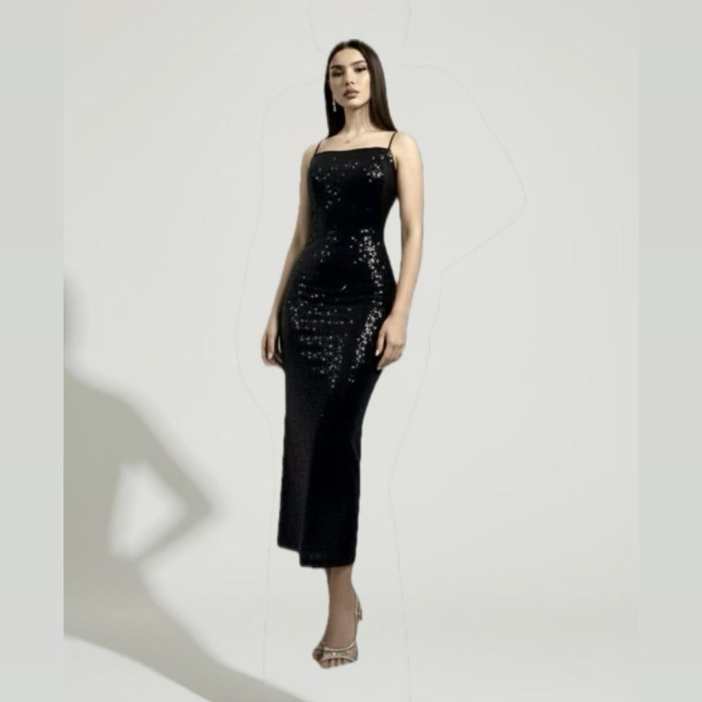 The Midnight Obsidian Maxi Dress