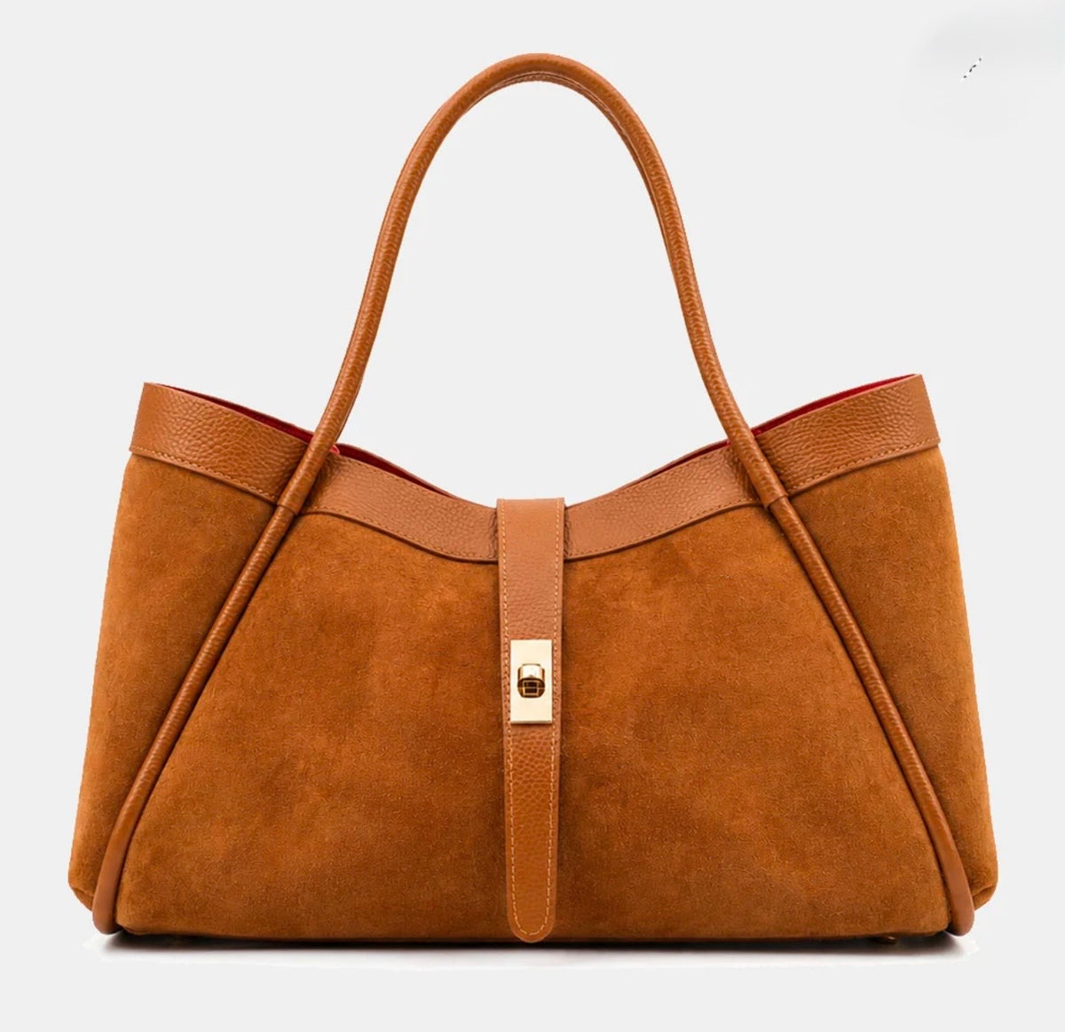 The Siena Suede & Leather Tote Bag