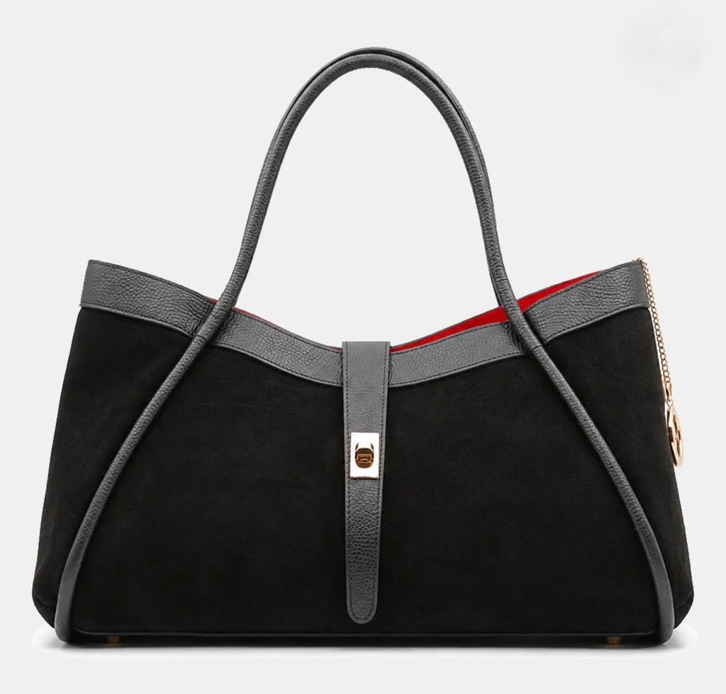 The Siena Suede & Leather Tote Bag
