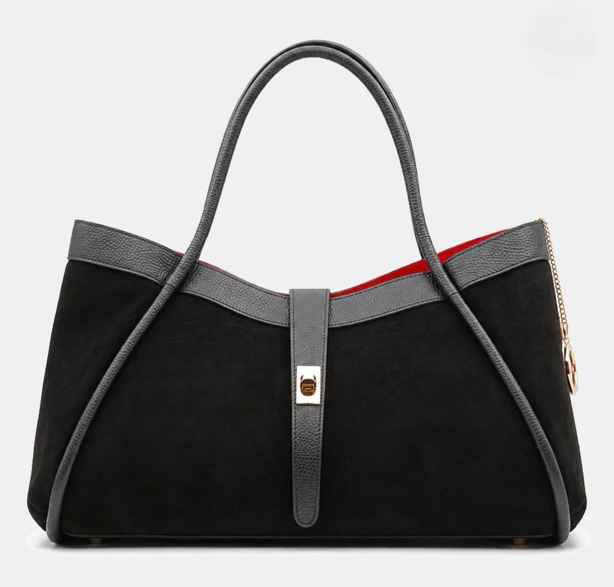 The Siena Suede & Leather Tote Bag