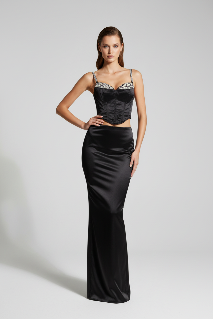The Starlight Onyx Bustier  Corset | NADIVA private Vault