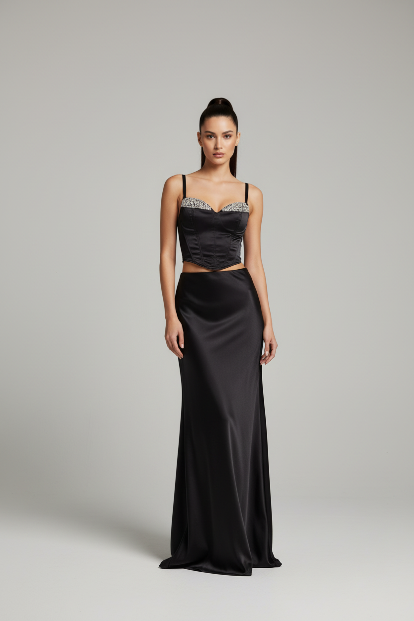 The Starlight Onyx Bustier  Corset | NADIVA private Vault