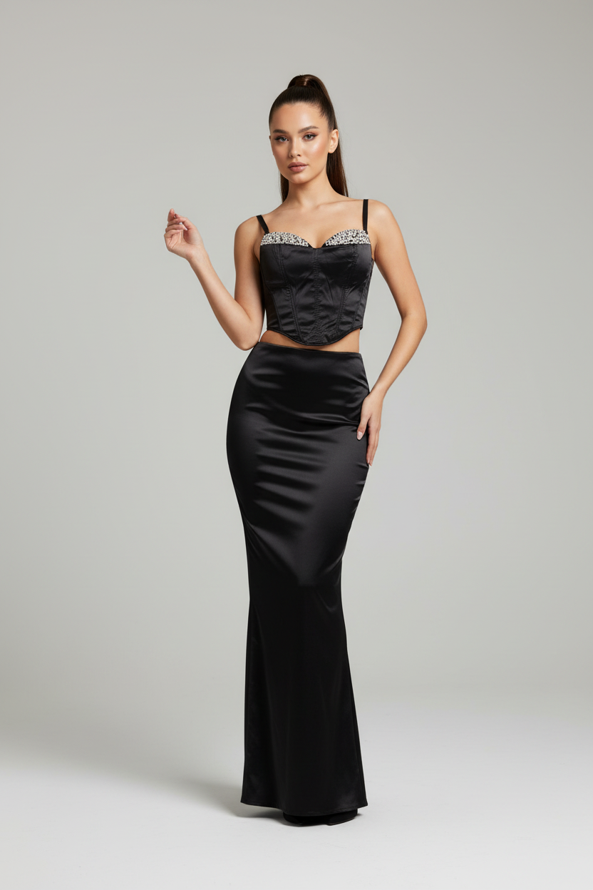 The Starlight Onyx Bustier  Corset | NADIVA private Vault