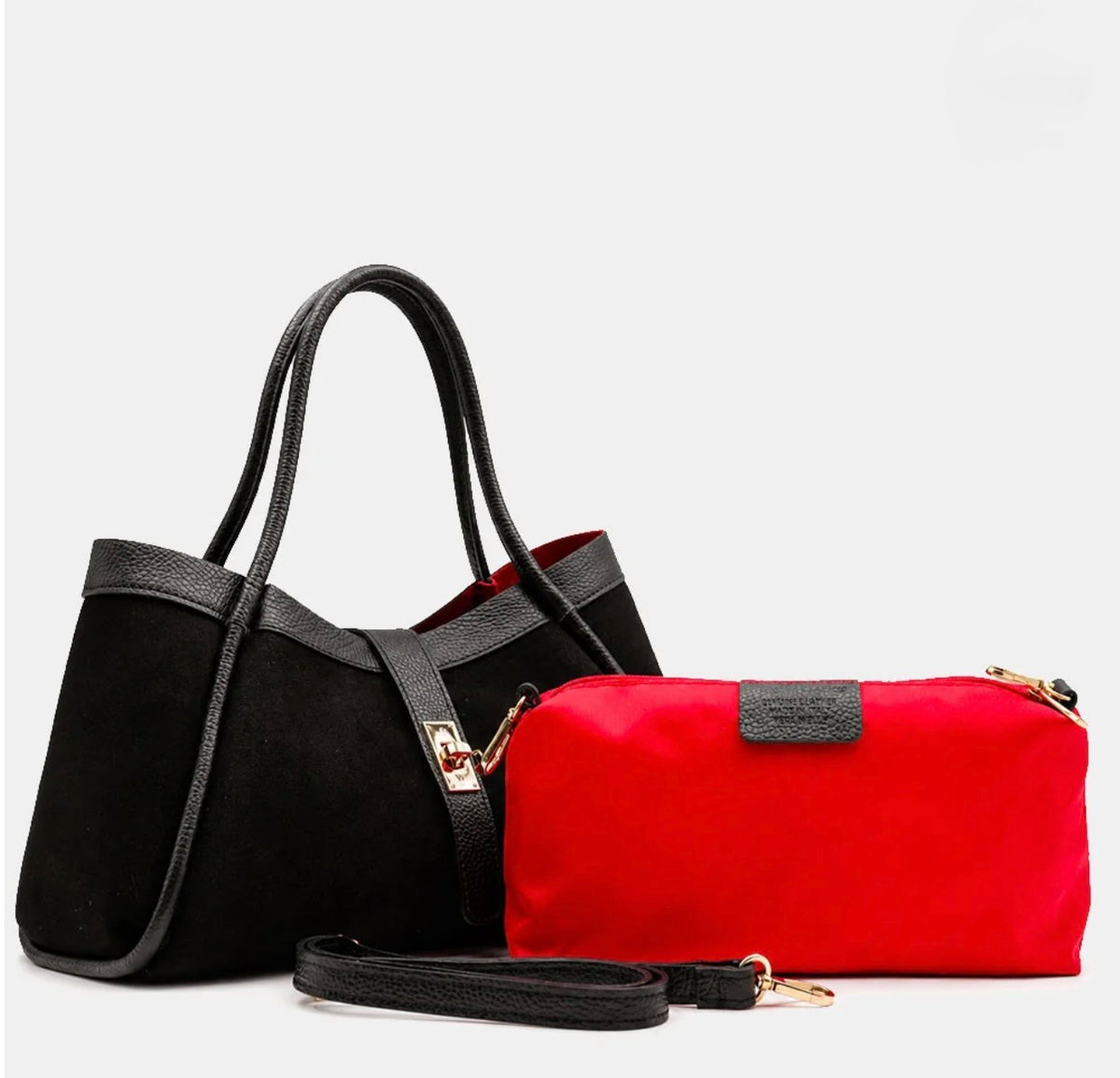 The Siena Suede & Leather Tote Bag