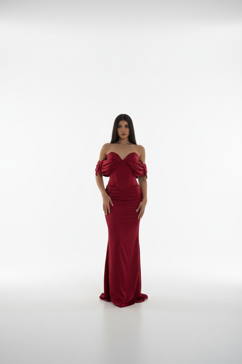 The Venice Convertible Corset Maxi Dress