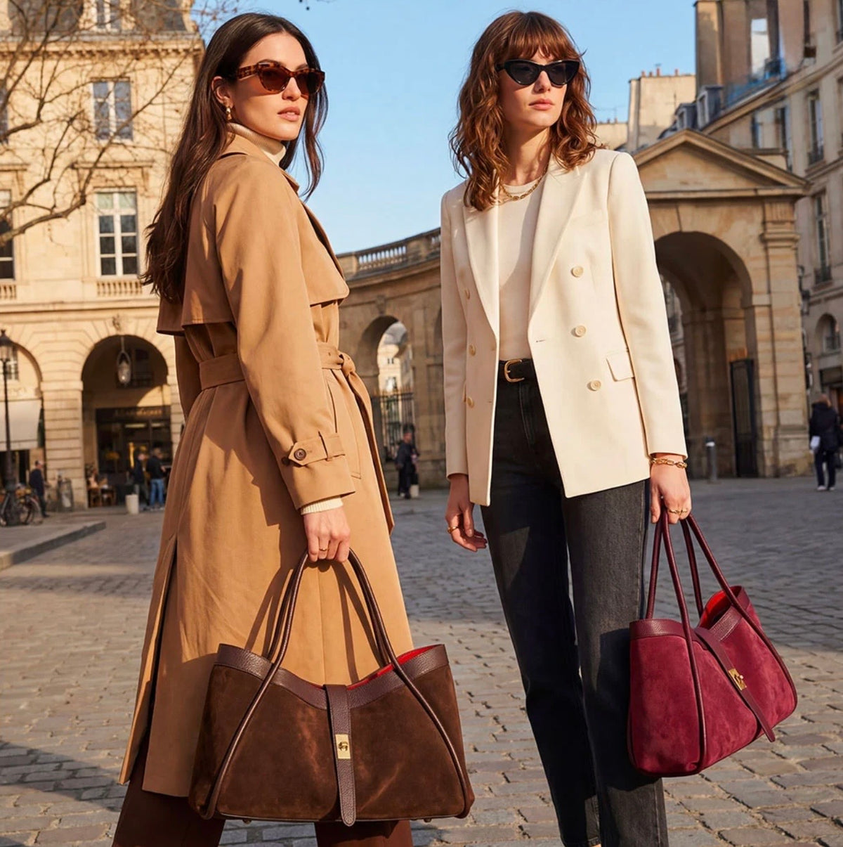The Siena Suede & Leather Tote Bag