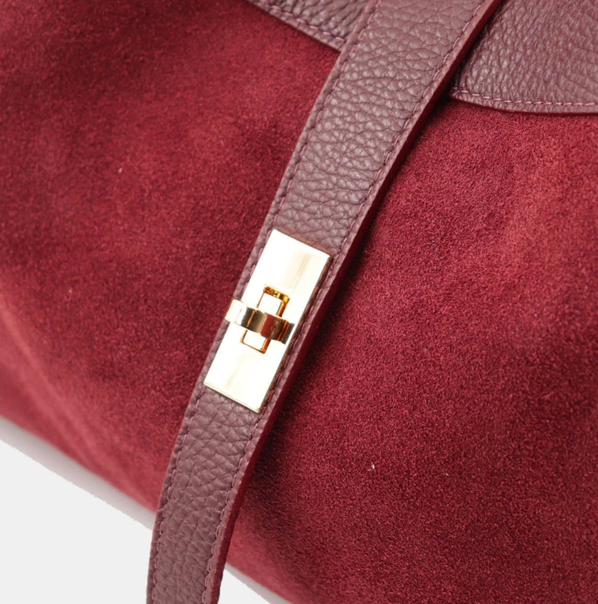 The Siena Suede & Leather Tote Bag