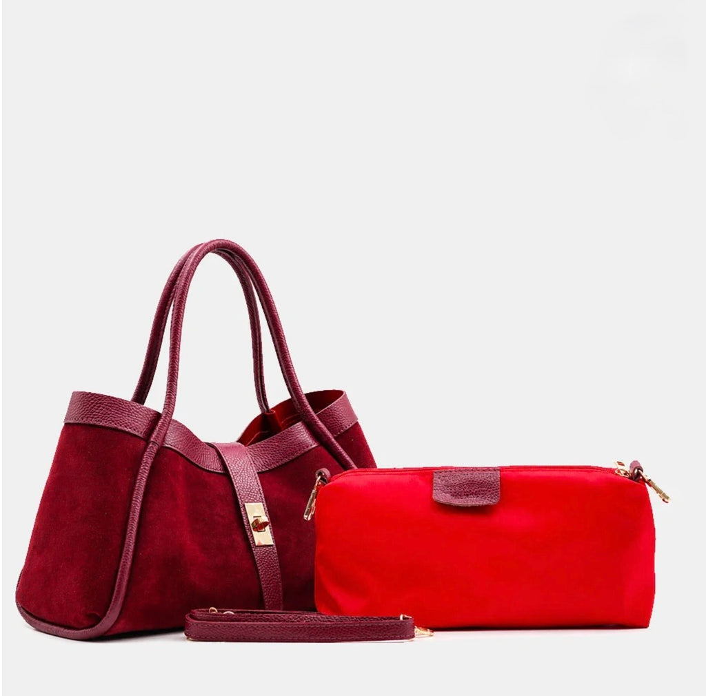 The Siena Suede & Leather Tote Bag