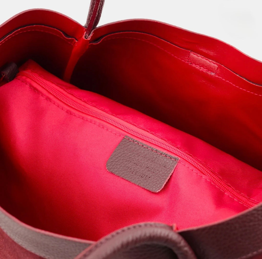 The Siena Suede & Leather Tote Bag