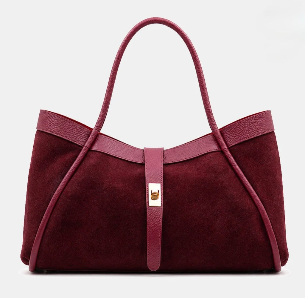 The Siena Suede & Leather Tote Bag