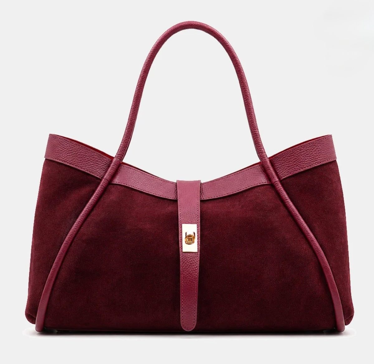 The Siena Suede & Leather Tote Bag