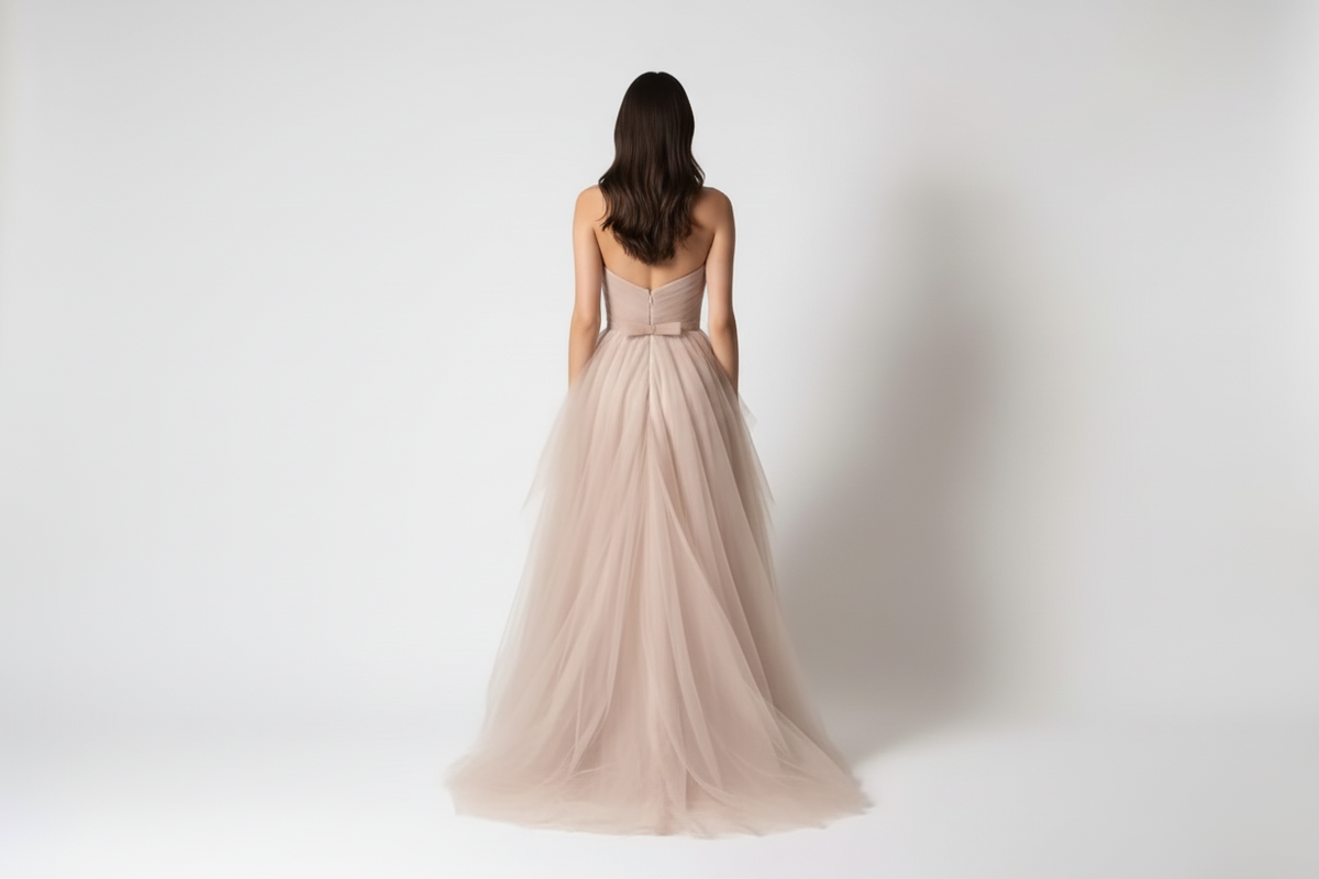 The Oriana | Contrast Drape Halter Gown - Maxi Dress