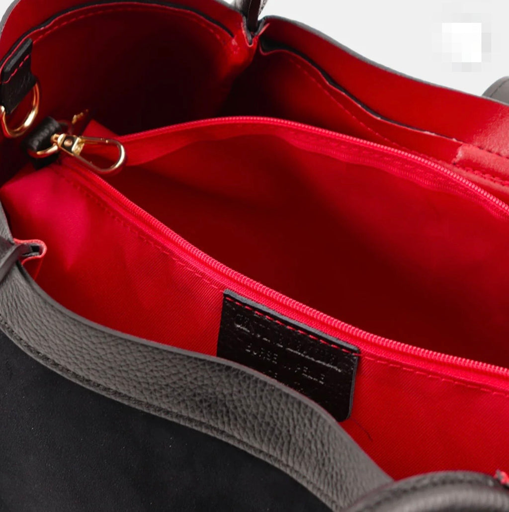 The Siena Suede & Leather Tote Bag