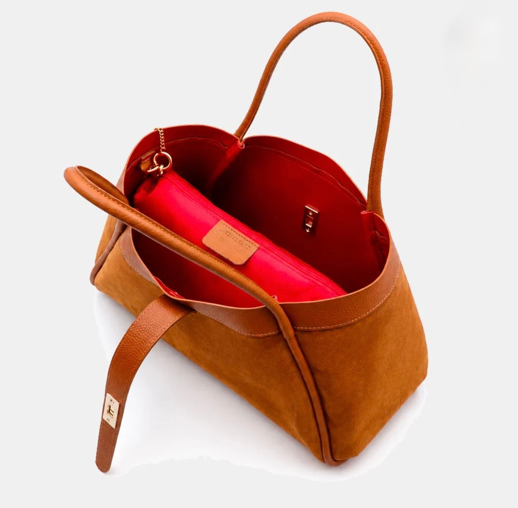 The Siena Suede & Leather Tote Bag