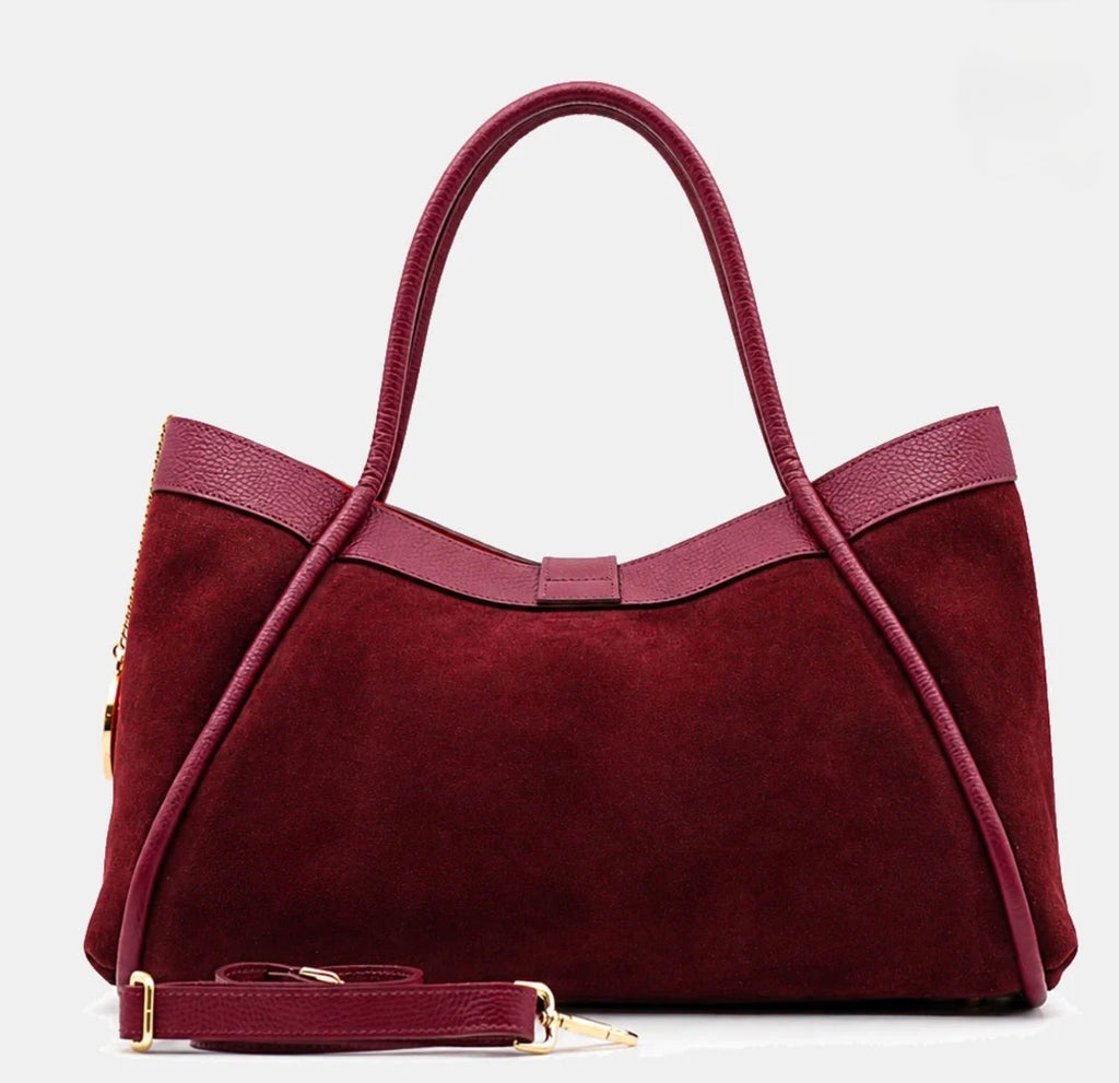 The Siena Suede & Leather Tote Bag