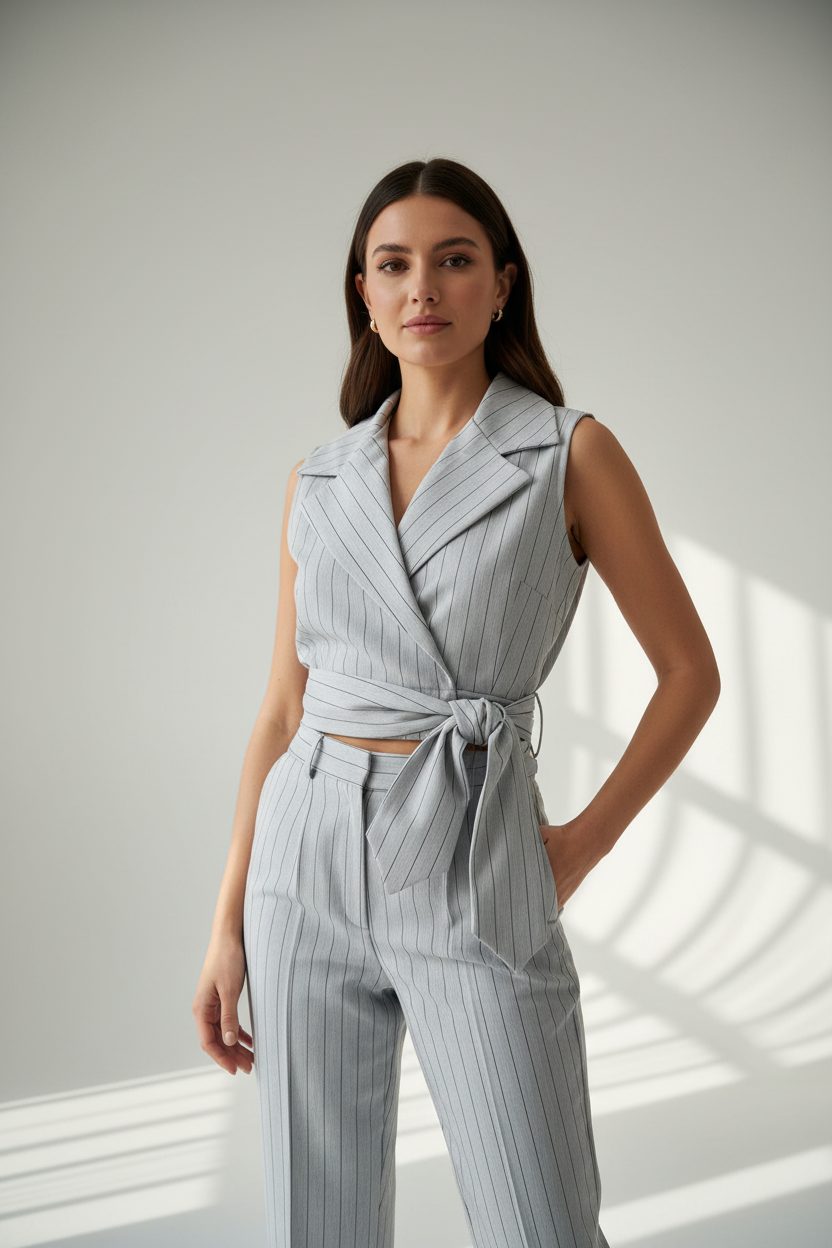 Wrap cropped top