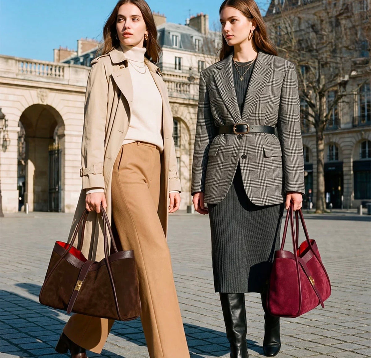 The Siena Suede & Leather Tote Bag
