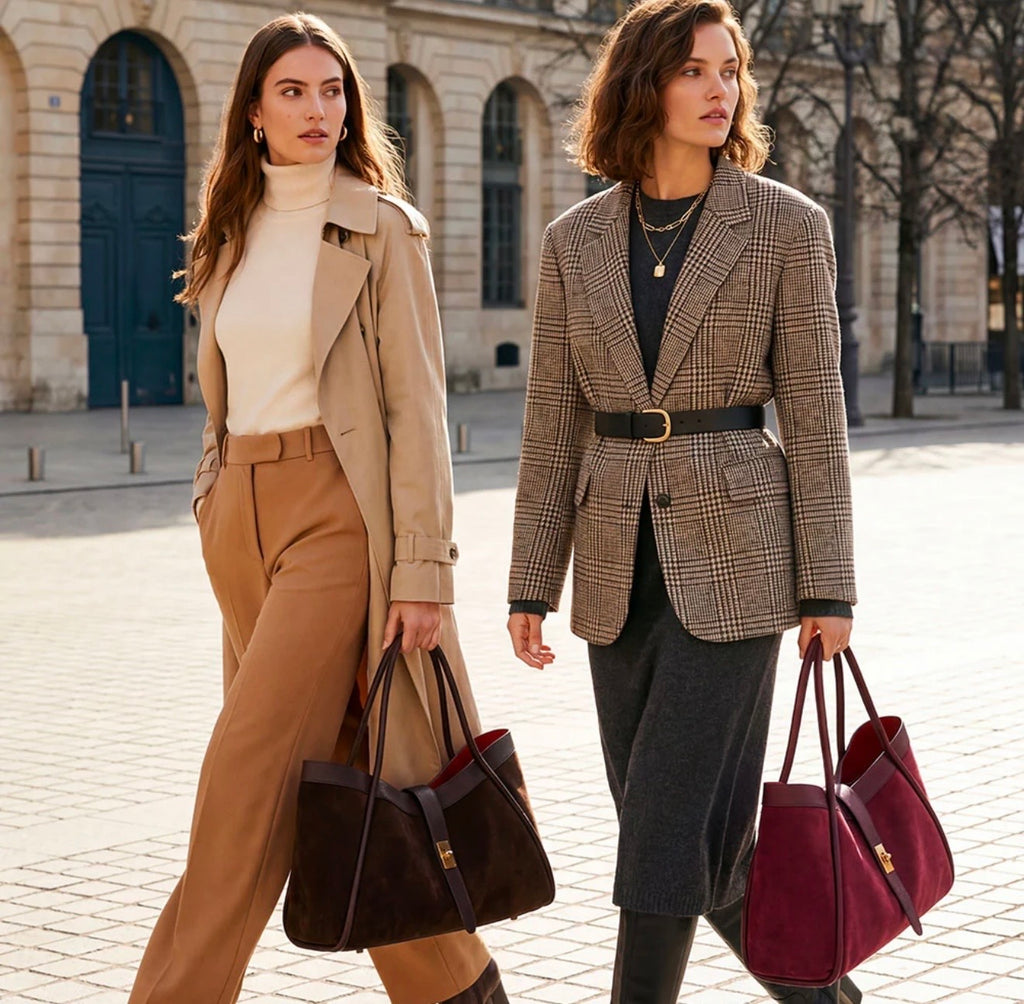 The Siena Suede & Leather Tote Bag