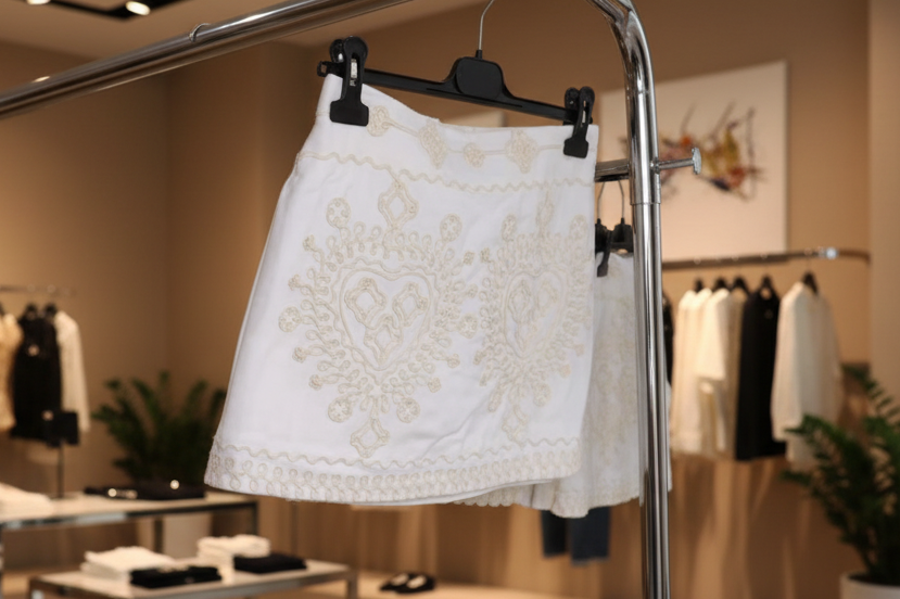 White detail skirt