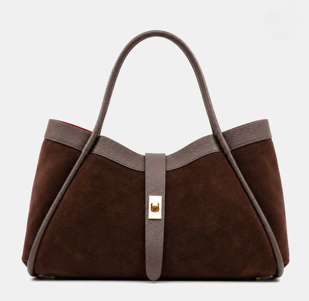 The Siena Suede & Leather Tote Bag