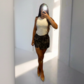 Leopard short-skirt
