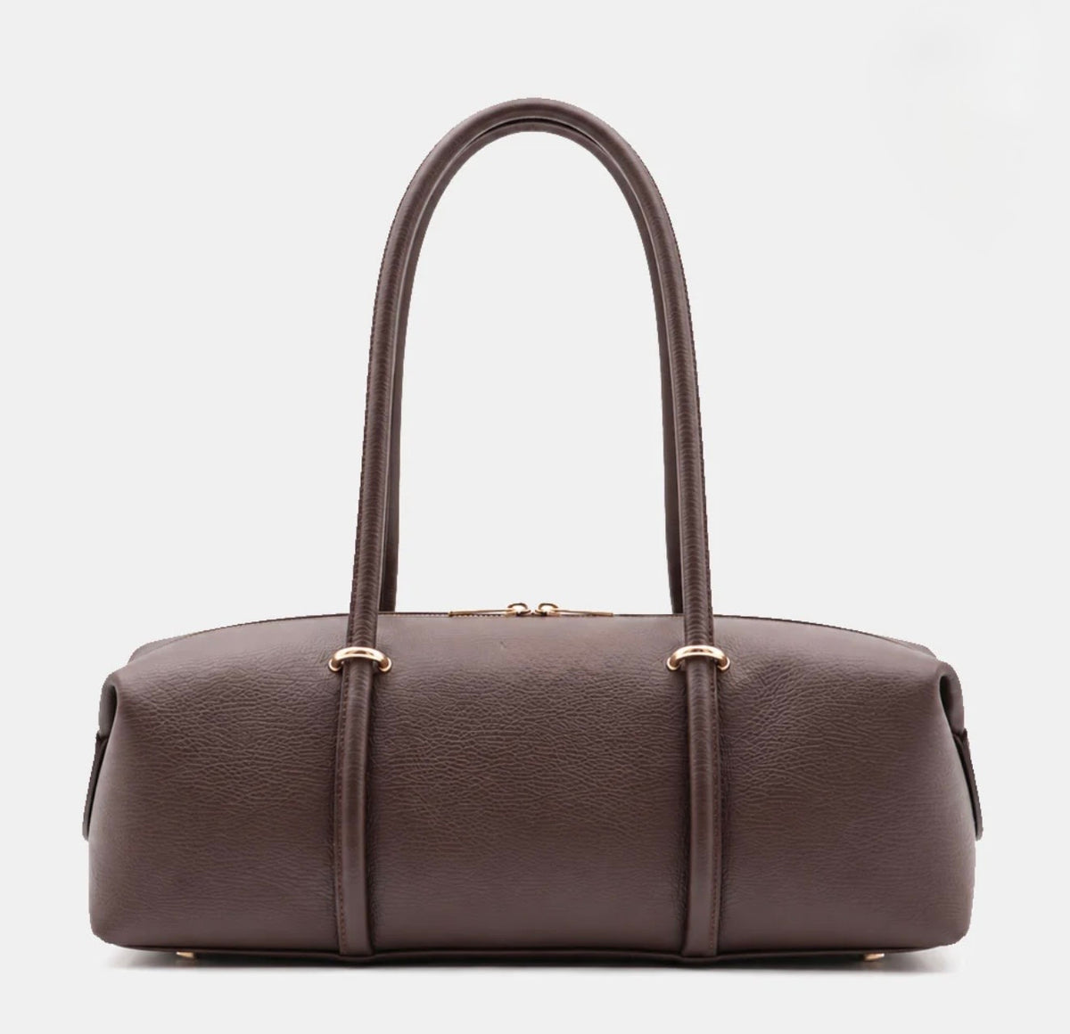 The Milano East-West Leather Barrel Tote