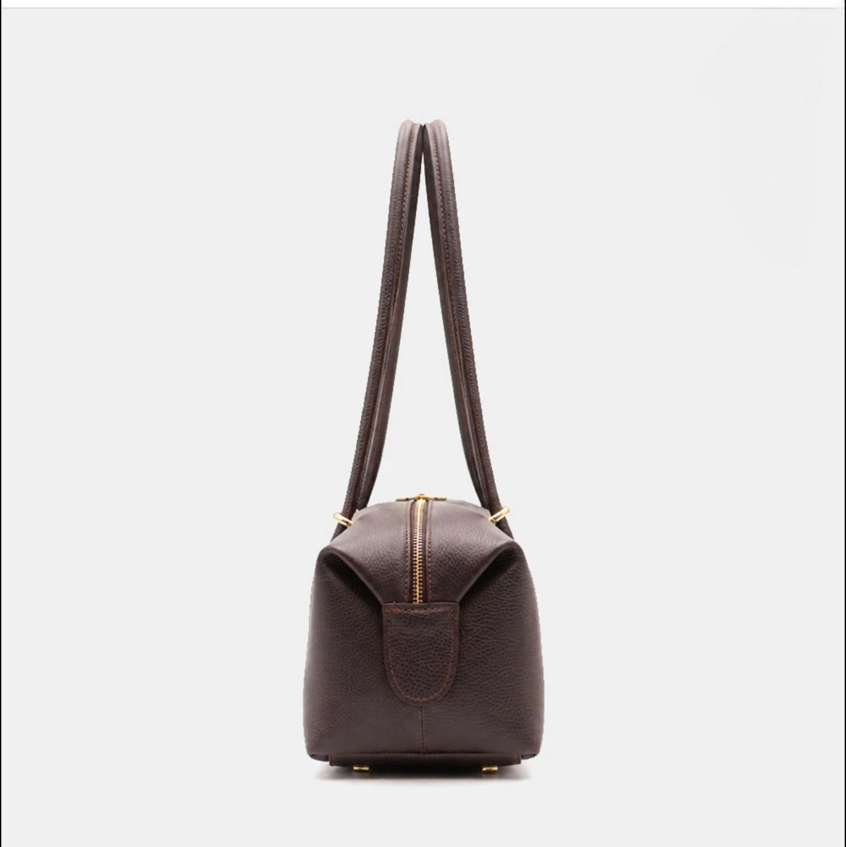The Milano East-West Leather Barrel Tote