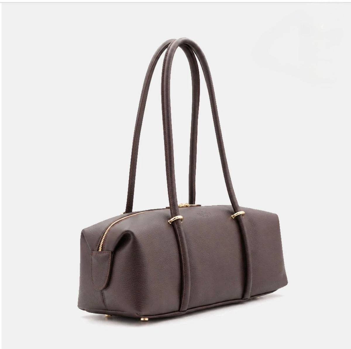The Milano East-West Leather Barrel Tote