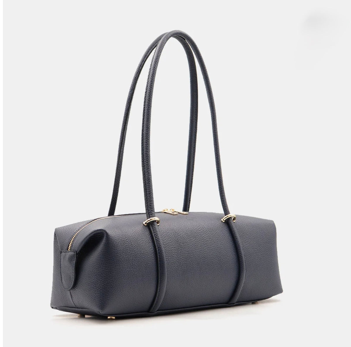The Milano East-West Leather Barrel Tote
