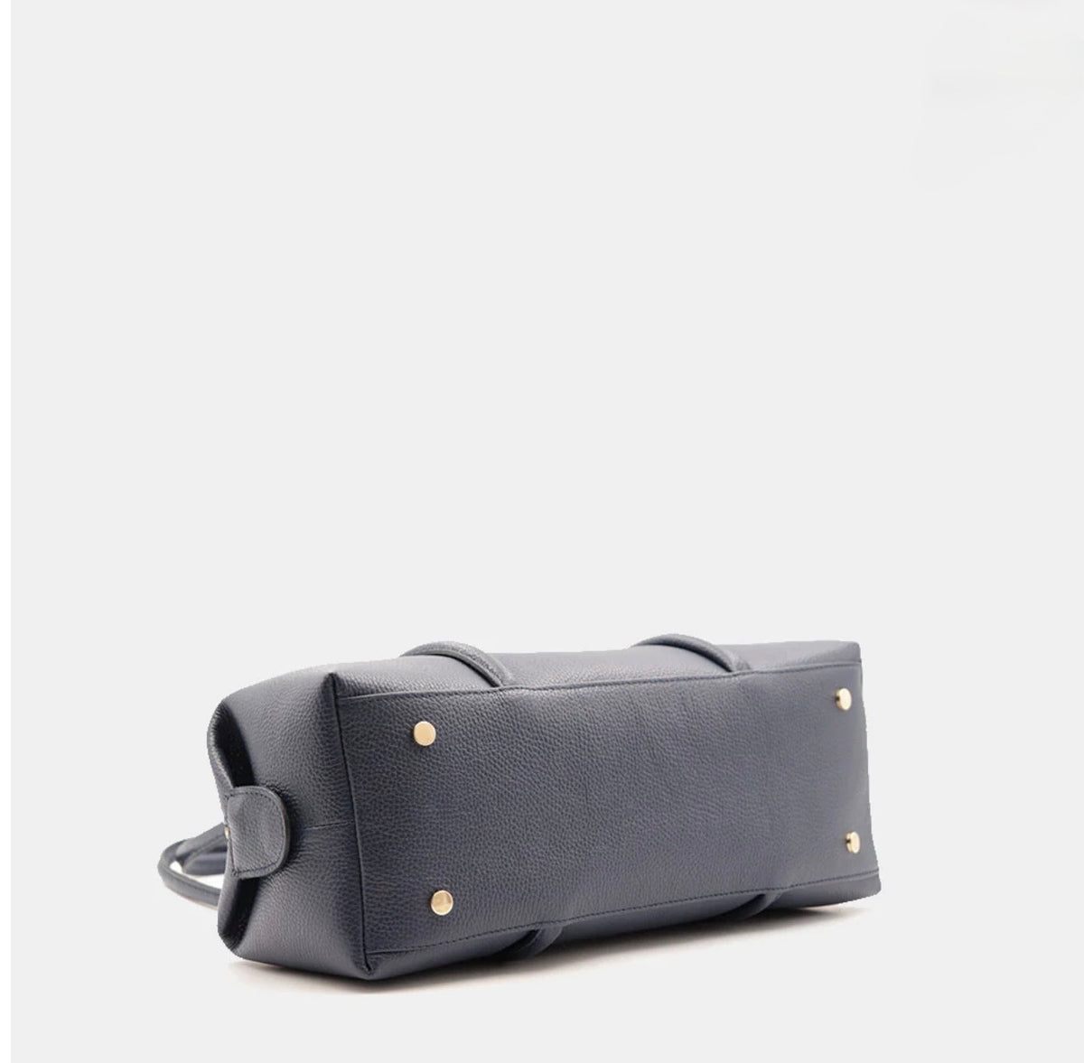 The Milano East-West Leather Barrel Tote