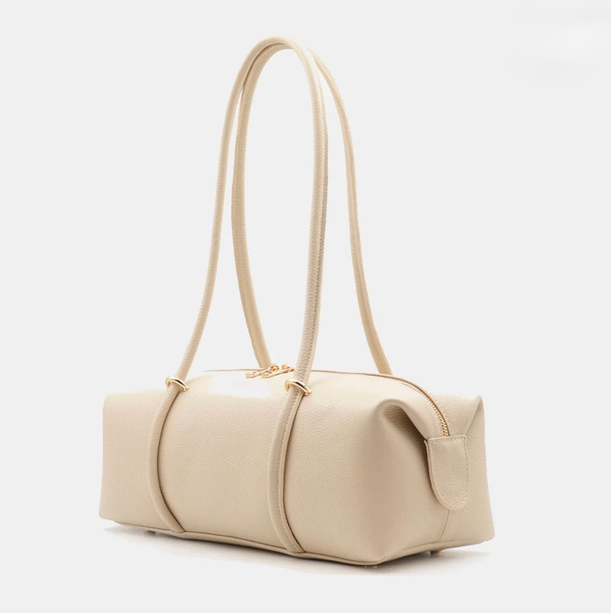 The Milano East-West Leather Barrel Tote