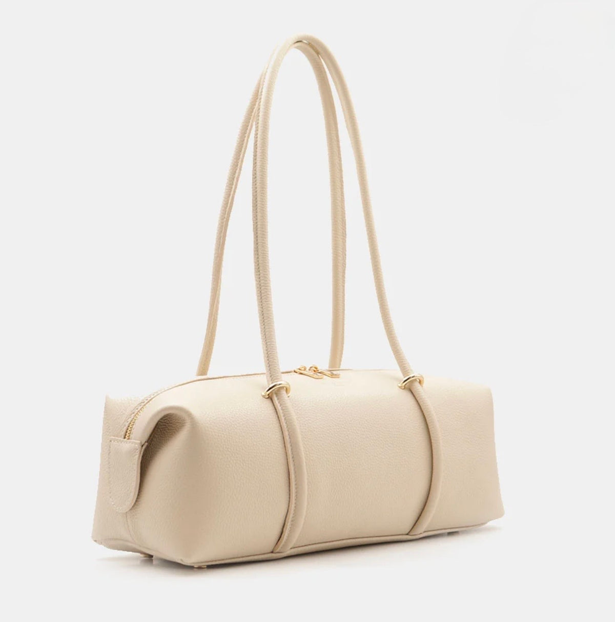 The Milano East-West Leather Barrel Tote