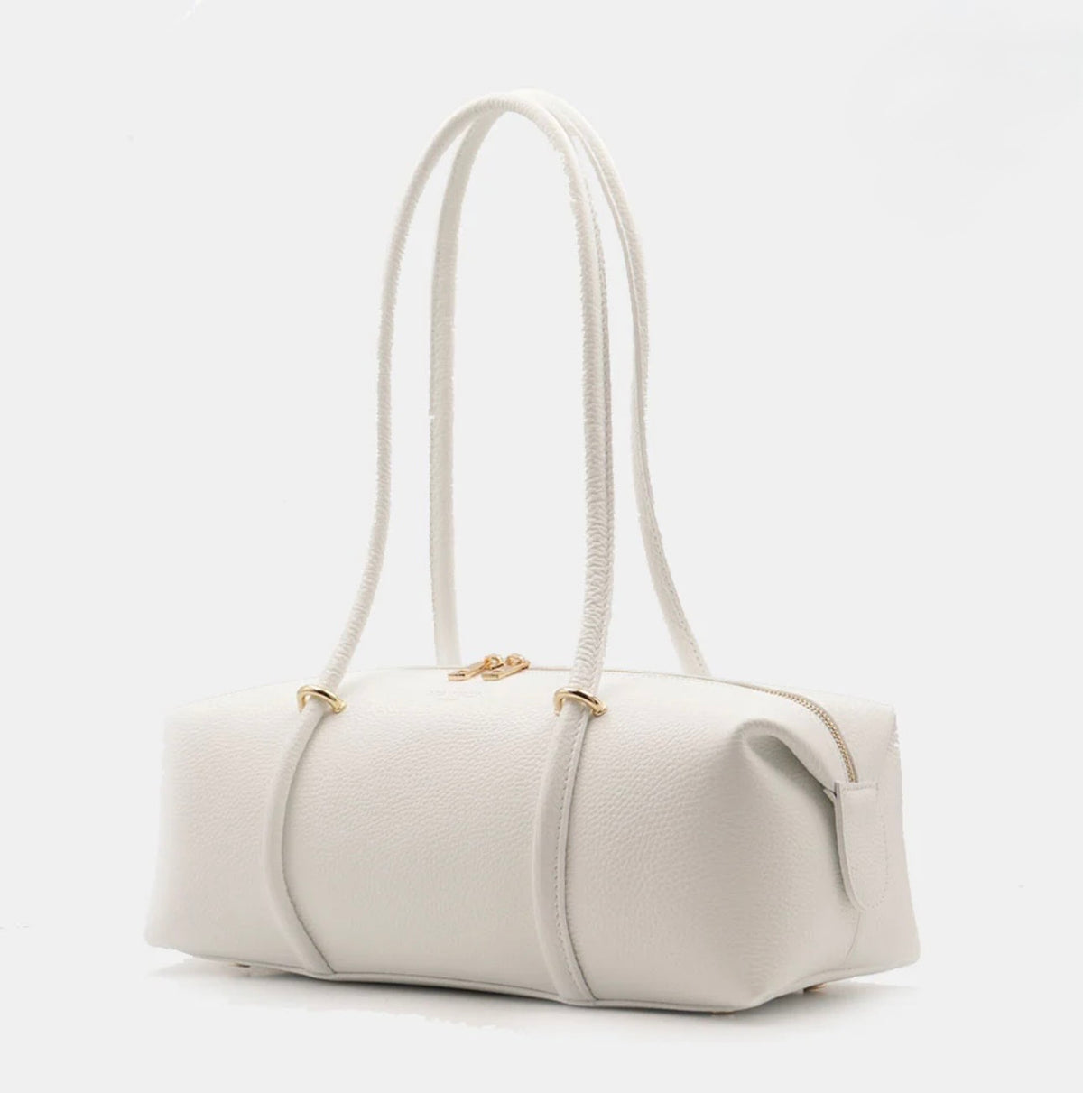 The Milano East-West Leather Barrel Tote
