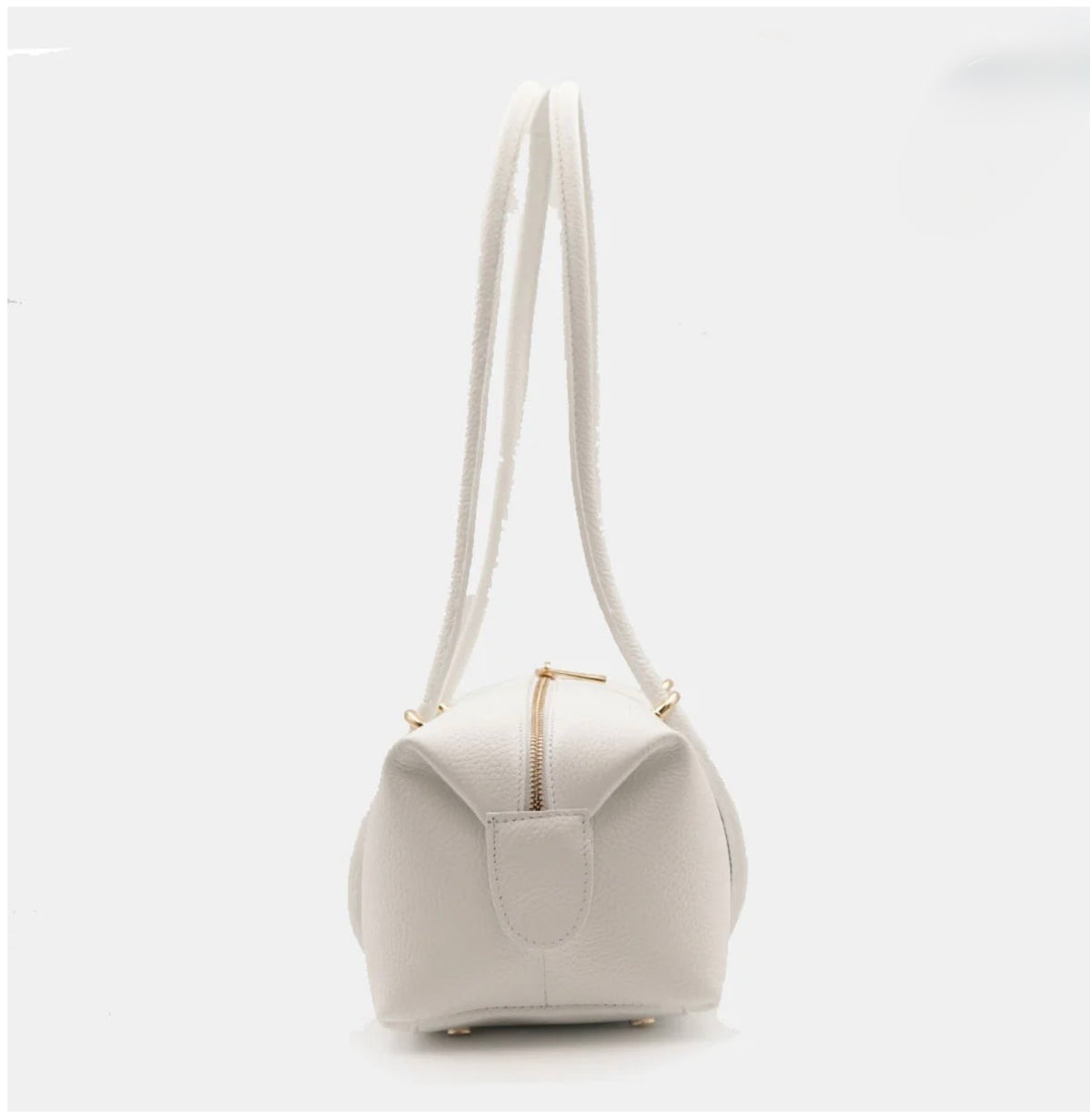 The Milano East-West Leather Barrel Tote