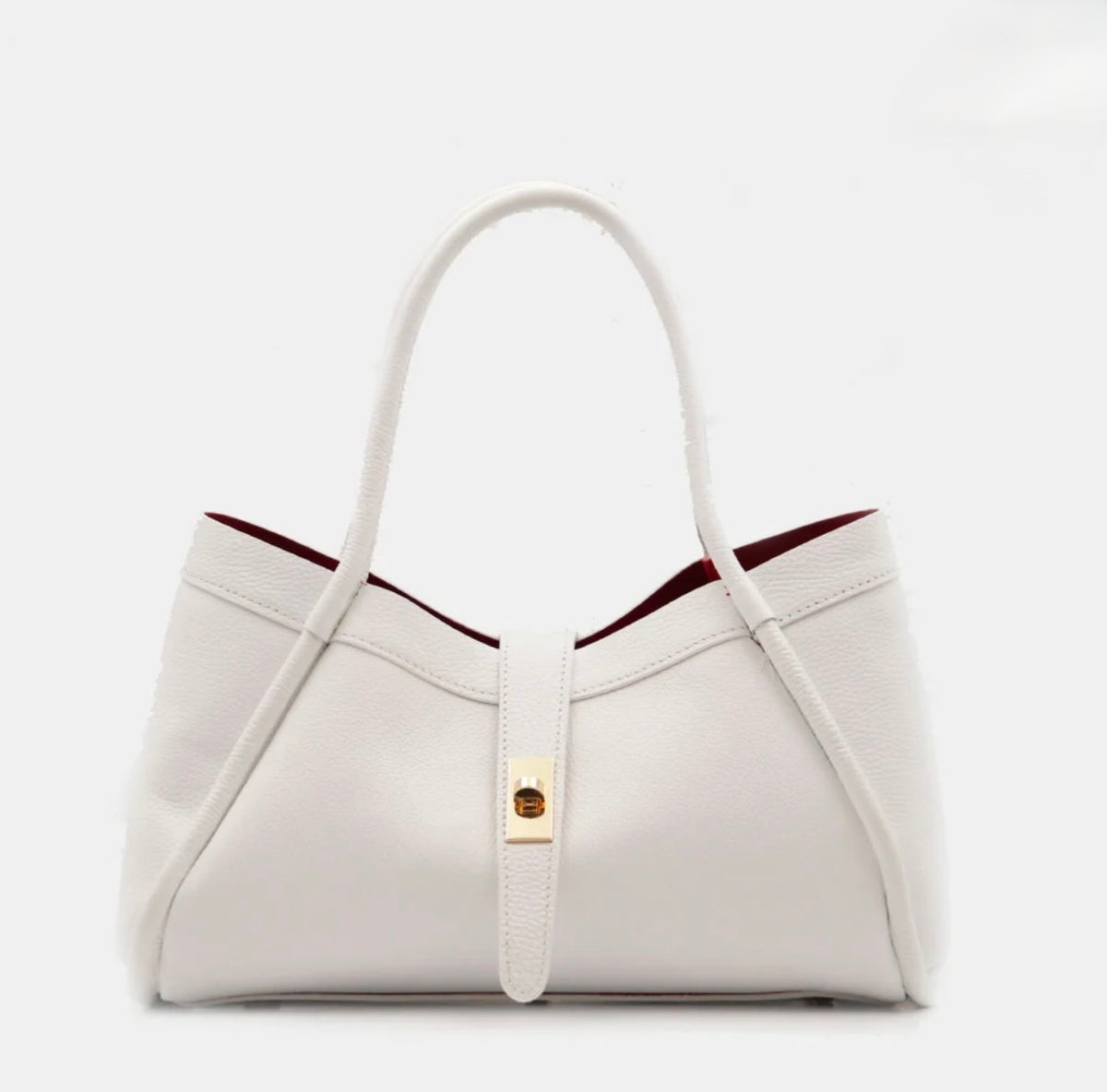 The Lucca Mini Belted Leather Tote | 100% Handcrafted in Italy