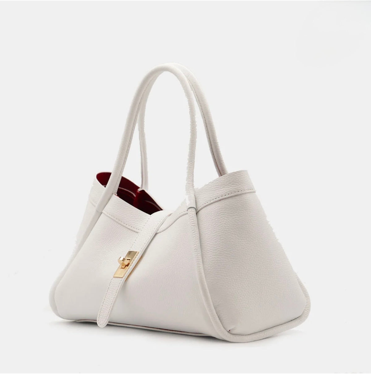 The Lucca Mini Belted Leather Tote | 100% Handcrafted in Italy