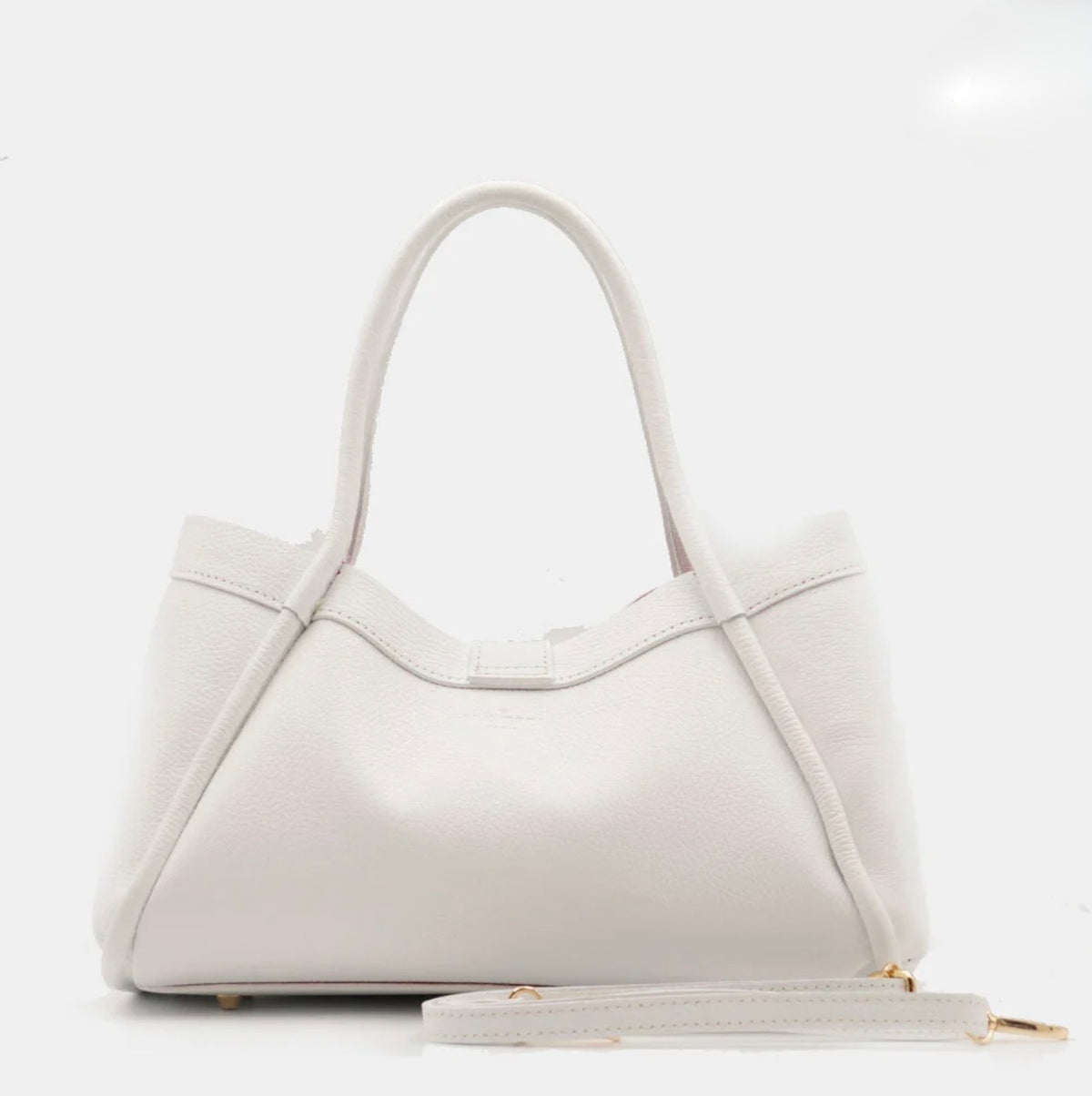 The Lucca Mini Belted Leather Tote | 100% Handcrafted in Italy