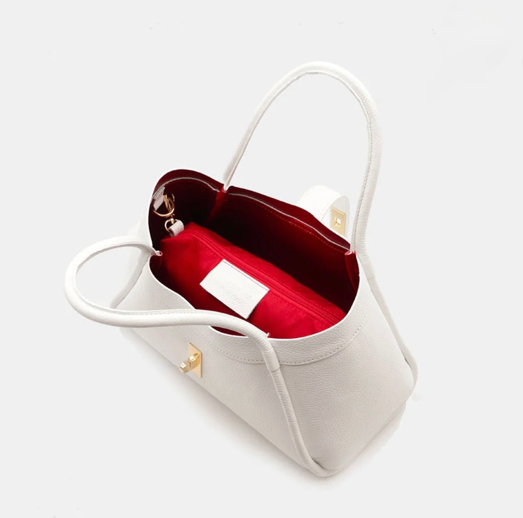 The Lucca Mini Belted Leather Tote | 100% Handcrafted in Italy