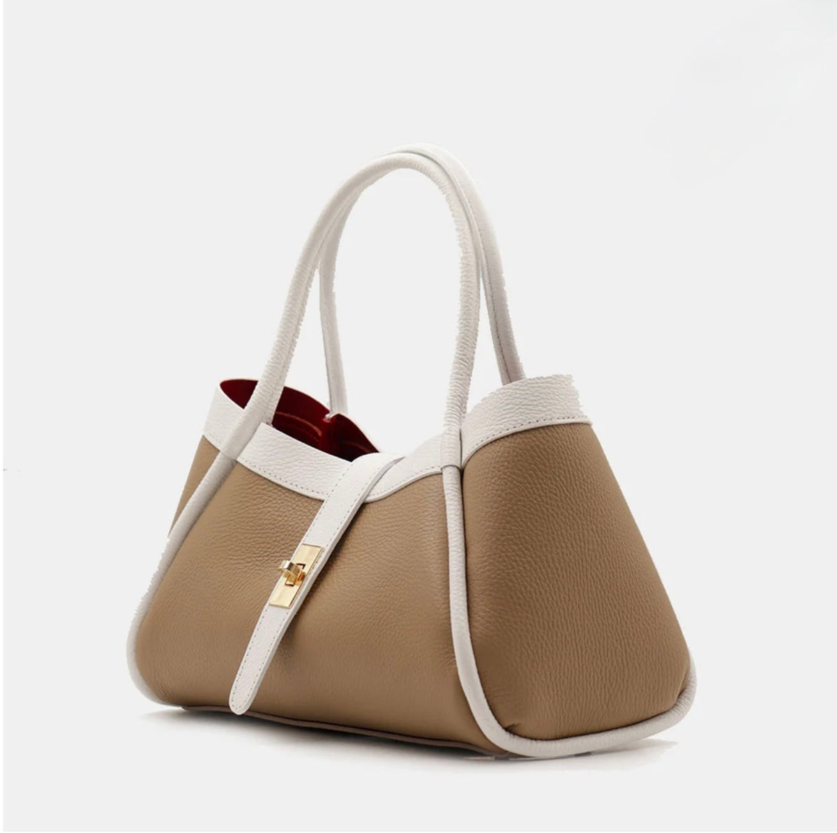 The Lucca Mini Belted Leather Tote | 100% Handcrafted in Italy