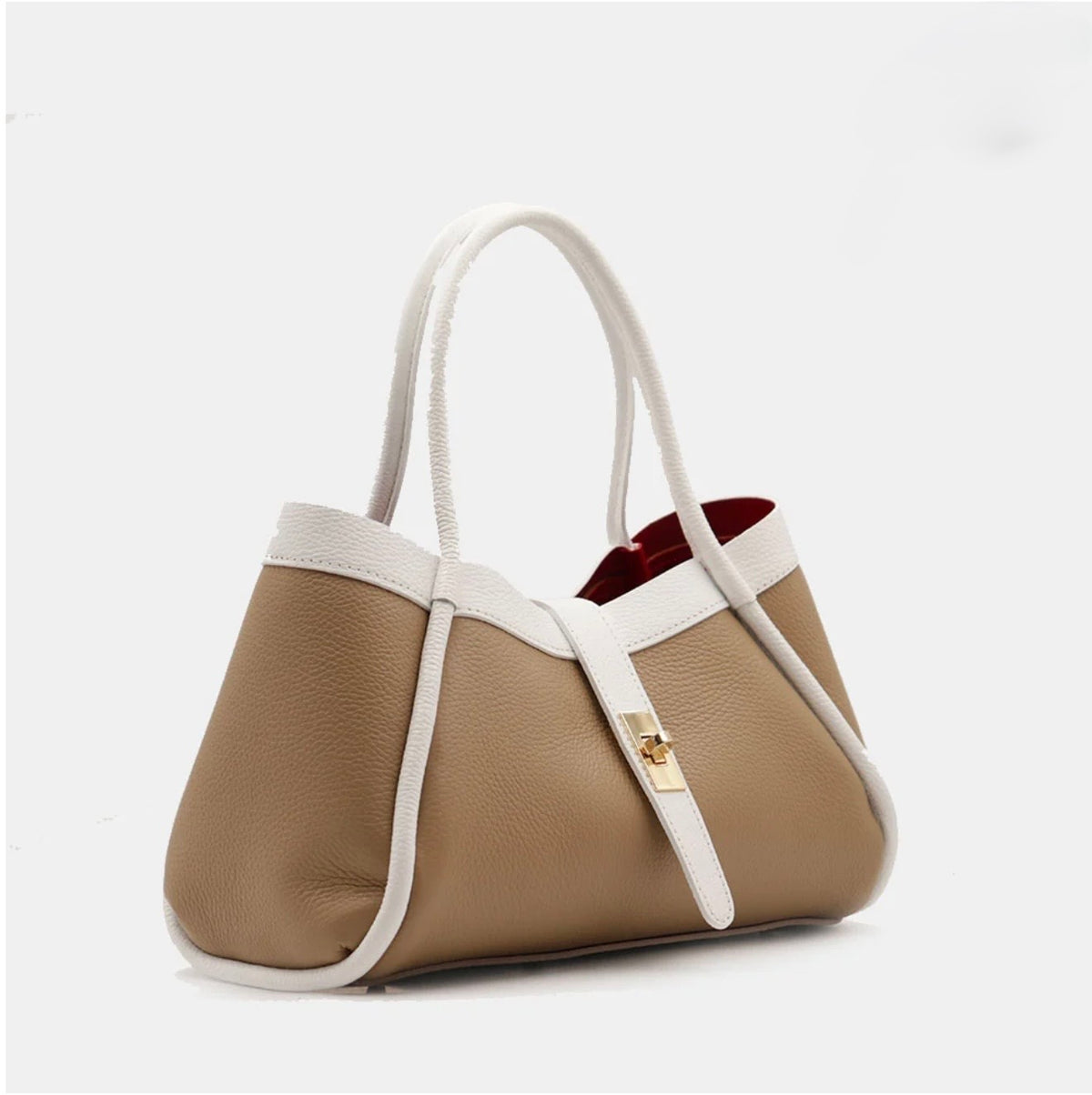The Lucca Mini Belted Leather Tote | 100% Handcrafted in Italy