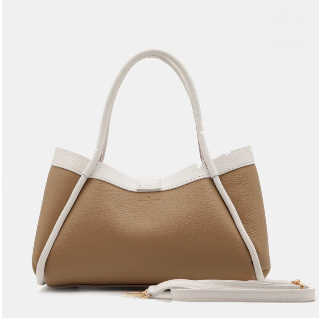 The Lucca Mini Belted Leather Tote | 100% Handcrafted in Italy