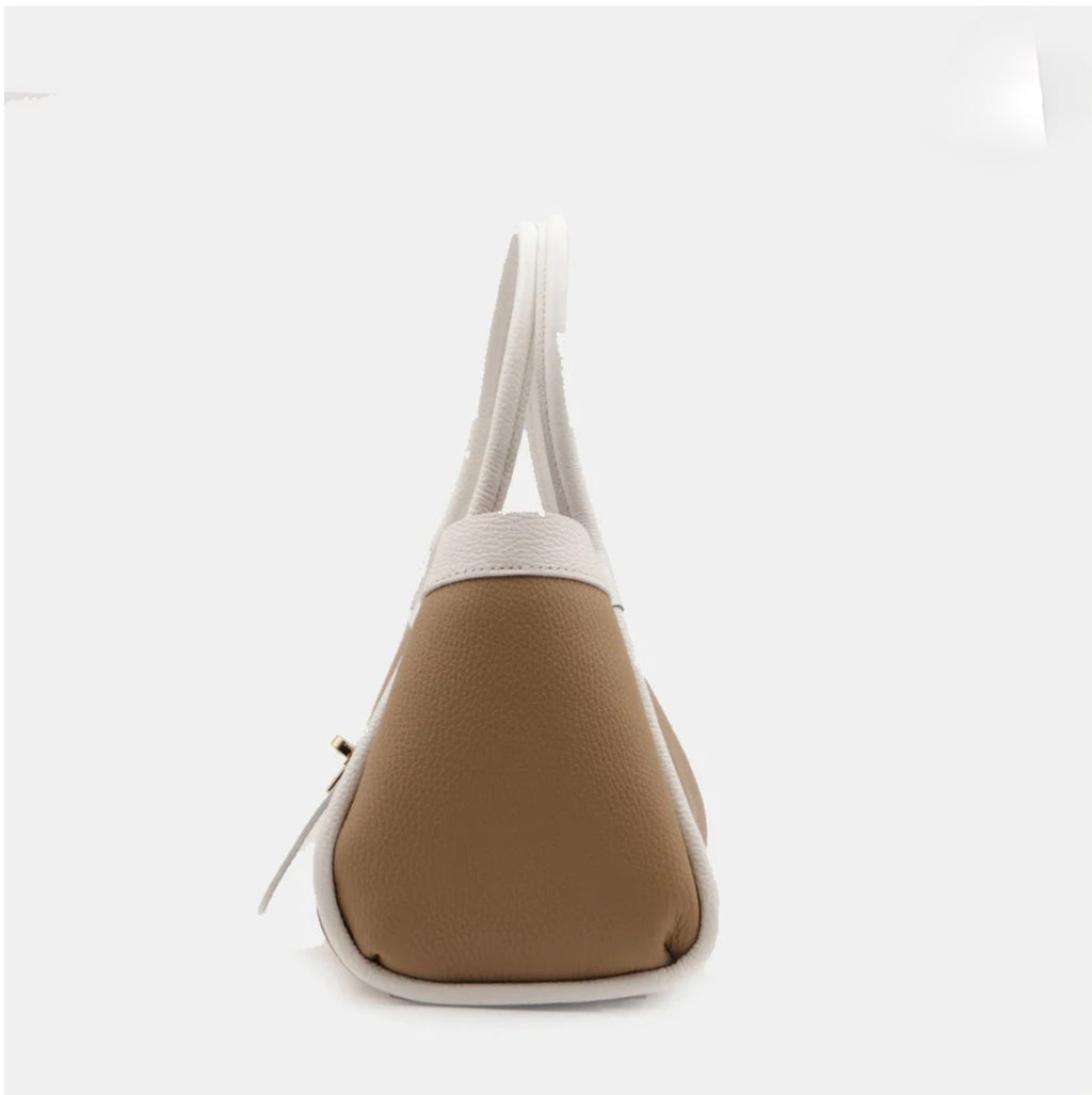 The Lucca Mini Belted Leather Tote | 100% Handcrafted in Italy