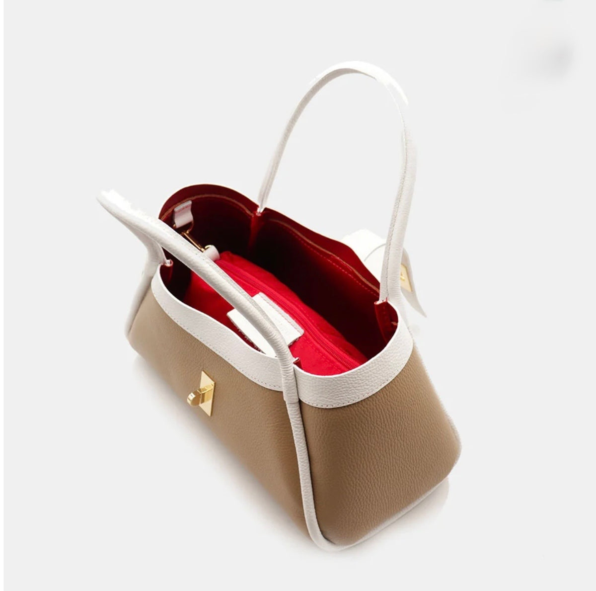 The Lucca Mini Belted Leather Tote | 100% Handcrafted in Italy