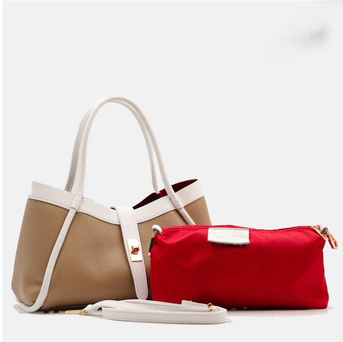 The Lucca Mini Belted Leather Tote | 100% Handcrafted in Italy