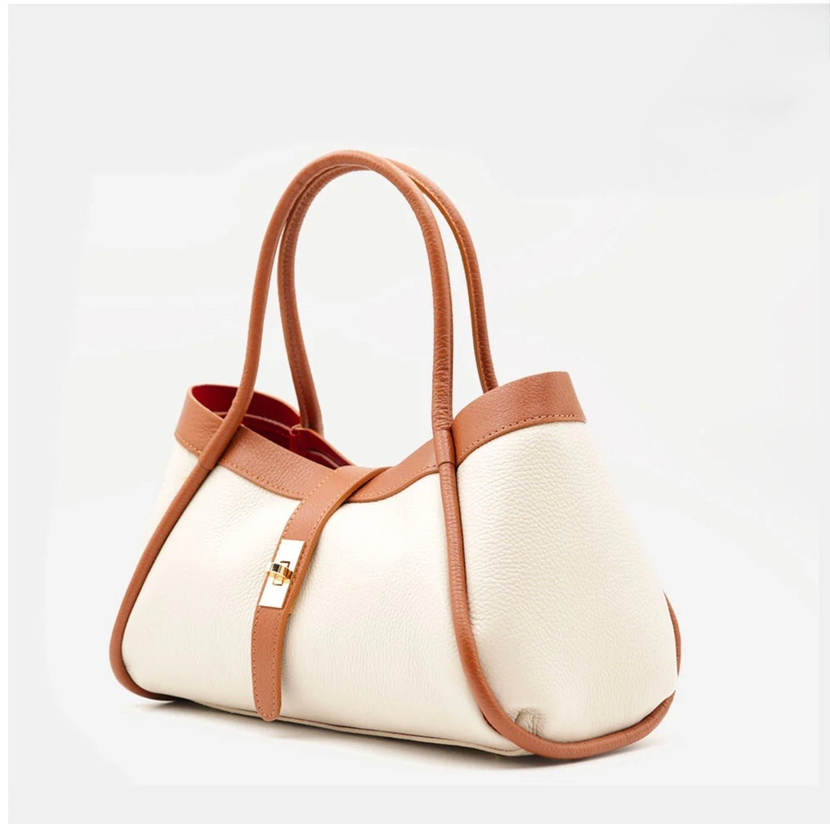 The Lucca Mini Belted Leather Tote | 100% Handcrafted in Italy