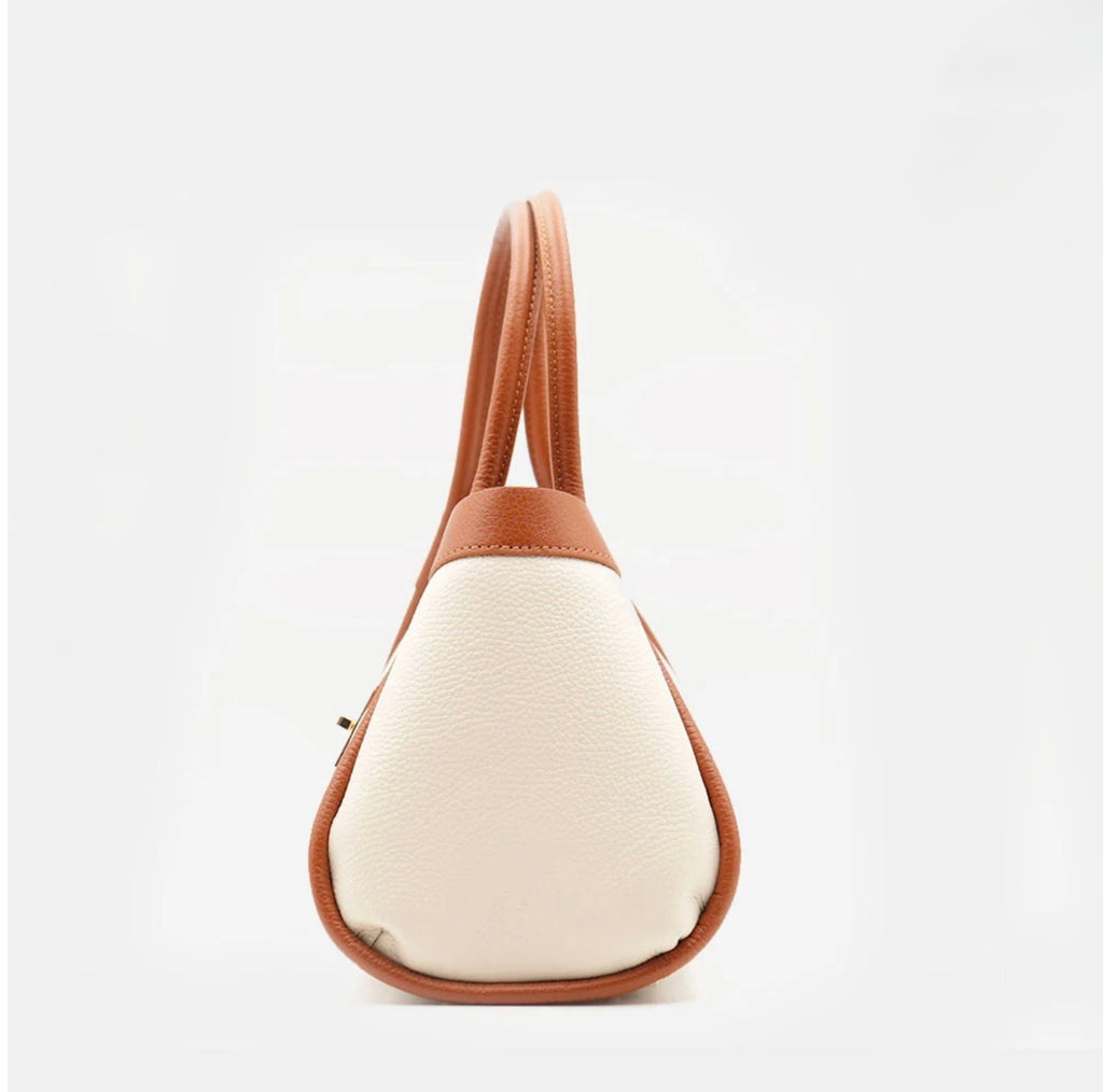 The Lucca Mini Belted Leather Tote | 100% Handcrafted in Italy
