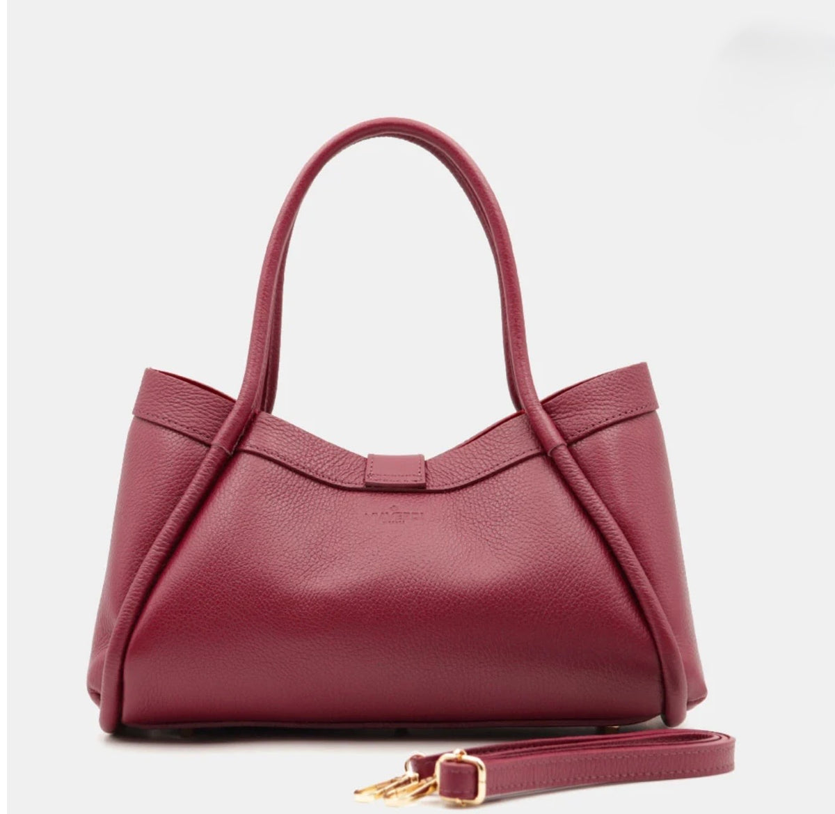 The Lucca Mini Belted Leather Tote | 100% Handcrafted in Italy
